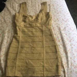 Gold sparkly dress